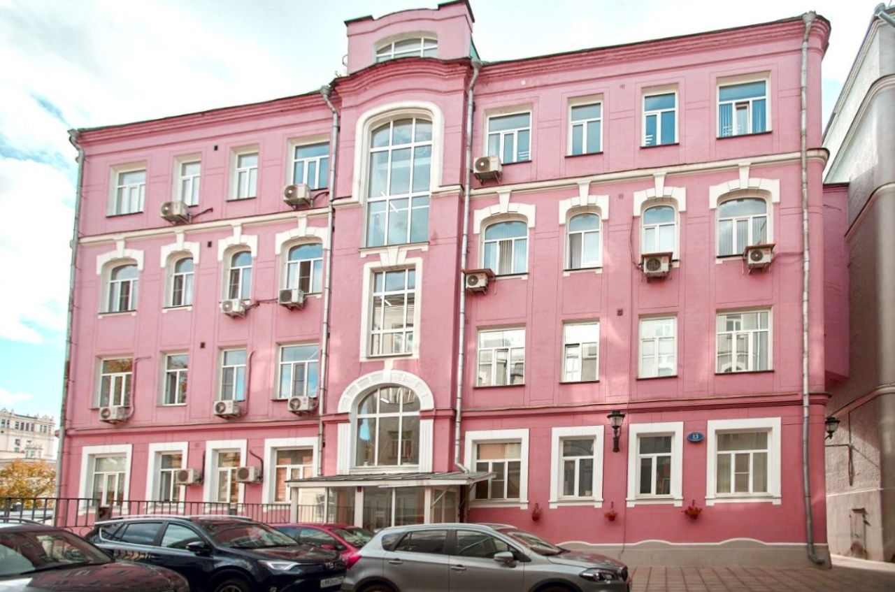 фасад дома, здание по адресу г Москва, Яузский б-р, д 13 стр 3